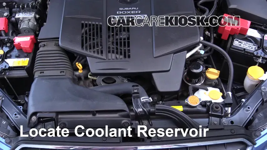 2015 Subaru XV Crosstrek Hybrid 2.0L 4 Cyl. Refrigerante (anticongelante) Agregar refrigerante